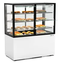 SAYL Warmhoudvitrine | INTEGRA | Wit/Zwart | 60°C/70°C | Geventileerd | 4 Niveaus | Zelfbediening | 1.56kW (230V) | Touchscreen | Wielen (Geremd) | 1200x600x1400(h)mm 