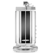 HENDI Dönergrill | ProfiLine | Elektrisch | 4 Elementen (Glaskeramisch) | 7.2kW (400V) | Max. 60kg | Rotatiemotor Boven | 550x700x1120(h)mm