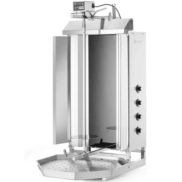 Dönergrill | ProfiLine | Elektrisch | 4 Elementen (Glaskeramisch) | 7.2kW (400V) | Max. 60kg | Rotatiemotor Boven | 550x700x1120(h)mm