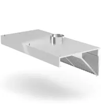 HENDI Wandafzuigkap | ProfiLine | Zonder Motor | Verlichting | 1200x700x450(h)mm
