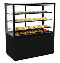 SAYL Warmhoudvitrine | INTEGRA | Zwart | 60°C/70°C | Geventileerd | 4 Niveaus | 1.56kW (230V) | Touchscreen | Wielen (Geremd) | 1200x600x1400(h)mm 