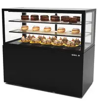 SAYL Koelvitrine | INTEGRA | Zwart | +2°C/+6°C | Geforceerd | 3 Niveaus | Touchscreen | Wielen (Geremd) | 1200x600x1100(h)mm