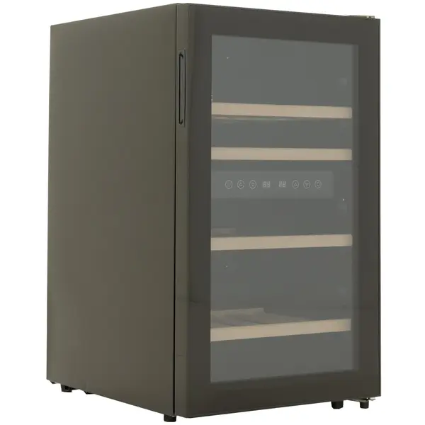 Wijnkoelkast | 108L (45x 75cl) | Zwart | 1 Zone | +5°C/+22°C | Geforceerd | 495x580x840(h)mm