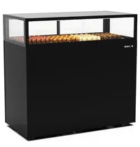 SAYL Koelvitrine | INTEGRA | Zwart | +2°C/+6°C | Geforceerd | 1 Niveau | Vochtigheid Instelbaar | Wielen (Geremd) | 1200x600x1150(h)mm