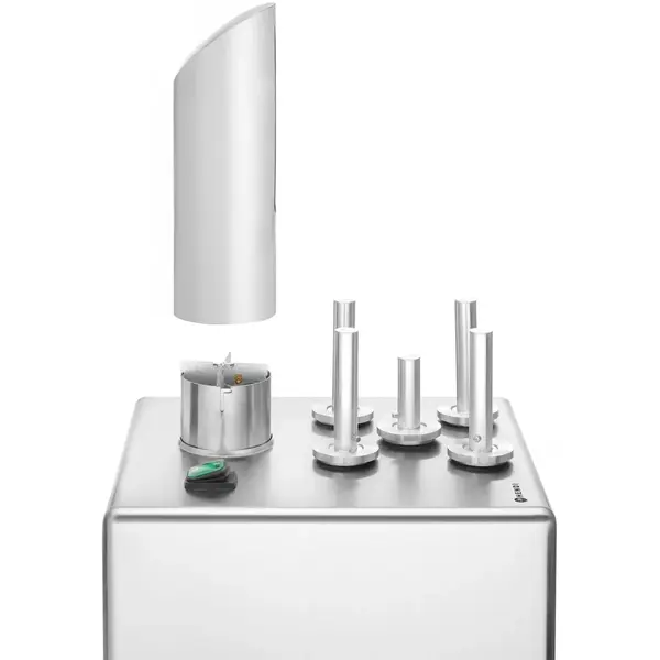 Glazenpoleermachine | RVS | ≤330 Glazen/Uur | 5 Borstels | Warme Lucht | 305x330x504(h)mm