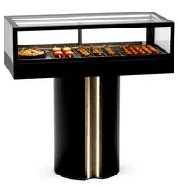 SAYL Warmhoudvitrine | INTEGRA T | Zwart | 60°C/70°C | Geventileerd | 1 Niveau | 1.05kW (230V) | Touchscreen | 1200x600x1200(h)mm 