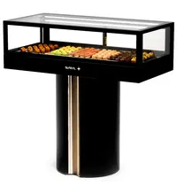 SAYL Koelvitrine | INTEGRA T | Zwart | +2°C/+6°C | Geforceerd | 1 Niveau | Touchscreen | 1200x600x1200(h)mm