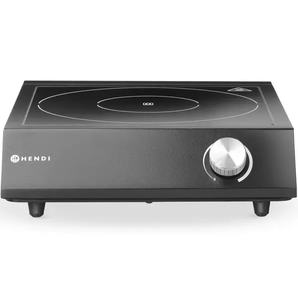 Inductiekookplaat | 1 Kookpunt (Ø260) | 3.5kW (230V) | Incl. Steelpan & Koekenpan | 320x395x95(h)mm
