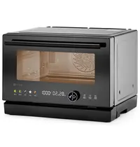 HENDI Multifunctionele Magnetronoven | 24.7L | 50°C/230°C | Hetelucht + Magnetron (1000W) | Bevochtiging (Automatisch) | Grillfunctie | 2.35kW (230V) | Touchscreen | 462x492x338(h)mm