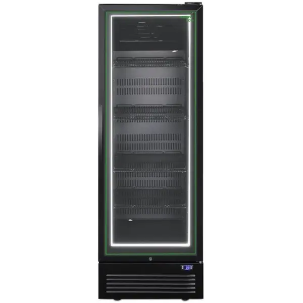 Vrieskast | ECO | 364L | Zwart | -15°C/-22°C | Statisch + Ventilator | Wielen | 650x729x1986(h)mm