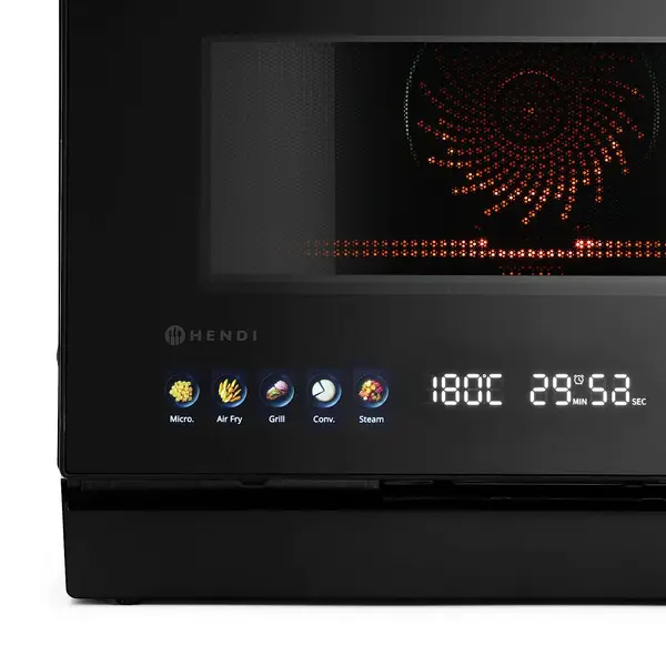 Multifunctionele Magnetronoven | 24.7L | 50°C/230°C | Hetelucht + Magnetron (1000W) | Bevochtiging (Automatisch) | Grillfunctie | 2.35kW (230V) | Touchscreen | 462x492x338(h)mm