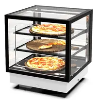 SAYL Drop-In Warmhoudvitrine | INTEGRA | Zwart | 60°C/70°C | Geventileerd | 3 Niveaus | Zelfbediening | 0.53kW (230V) | 600x600x515/680(h)mm 