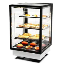 SAYL Drop-In Warmhoudvitrine | INTEGRA | Zwart | 60°C/70°C | Geventileerd | 4 Niveaus | Zelfbediening | 0.53kW (230V) | 600x600x815/980(h)mm 