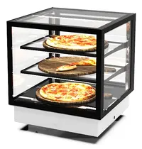 SAYL Drop-In Warmhoudvitrine | INTEGRA | Zwart | 60°C/70°C | Geventileerd | 3 Niveaus | 0.53kW (230V) | 600x600x515/680(h)mm