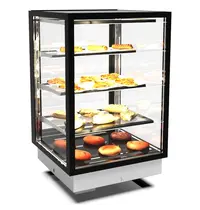 SAYL Drop-In Warmhoudvitrine | INTEGRA | Zwart | 60°C/70°C | Geventileerd | 4 Niveaus | 0.53kW (230V) | 600x600x815/980(h)mm