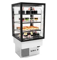 SAYL Drop-In Koelvitrine | INTEGRA | Zwart | +6°C/+10°C | Geforceerd | 4 Niveaus | Zelfbediening | Touchscreen | 600x600x815/1155(h)mm 