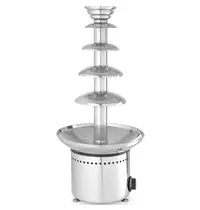 HENDI Chocoladefontein | RVS | 2.5-6kg | 5 Lagen | 0.27kW (230V) | Ø332x709(h)mm