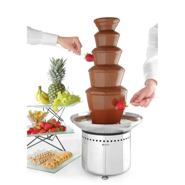 Chocoladefontein | RVS | 2.5-6kg | 5 Lagen | 0.27kW (230V) | Ø332x709(h)mm