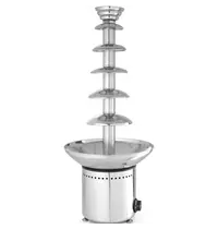 HENDI Chocoladefontein | RVS | 2.5-8kg | 6 Lagen | 0.30kW (230V) | Ø372x850(h)mm