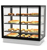 SAYL Drop-In Warmhoudvitrine | INTEGRA | Zwart | 60°C/70°C | Geventileerd | 4 Niveaus | Zelfbediening | 1.05kW (230V) | 1000x600x815/980(h)mm