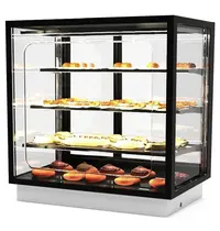 SAYL Drop-In Warmhoudvitrine | INTEGRA | Zwart | 60°C/70°C | Geventileerd | 4 Niveaus | Zelfbediening | 1.05kW (230V) | 1000x600x815/980(h)mm