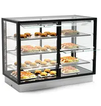 SAYL Drop-In Warmhoudvitrine | INTEGRA | Zwart | 60°C/70°C | Geventileerd | 4 Niveaus | Zelfbediening | 1.06kW (230V) | 1200x600x815/980(h)mm 