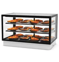 SAYL Drop-In Warmhoudvitrine | INTEGRA | Zwart | 60°C/70°C | Geventileerd | 3 Niveaus | 1.05kW (230V) | 1000x600x515/680(h)mm