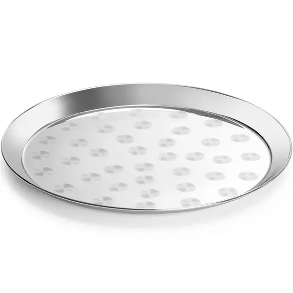 Dienblad | RVS | Geborsteld | Ø360x24(h)mm