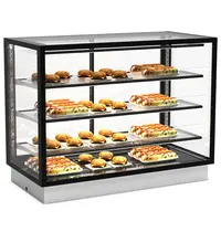 SAYL Drop-In Warmhoudvitrine | INTEGRA | Zwart | 60°C/70°C | Geventileerd | 4 Niveaus | 1.06kW (230V) | 1200x600x815/980(h)mm
