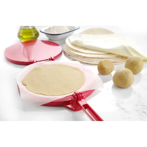 Tortillapers | Aluminium | Rood | 250x200x95(h)mm