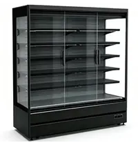 UNNICOOL Wandkoeling | LUCA 2.0 | Zwart | +1°C/+10°C | Geforceerd | Draaideuren | Wielen (Geremd) | 1935x740x2010(h)mm 
