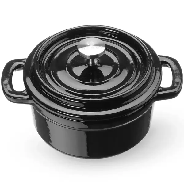 Braadpan | Geëmailleerd | 0.27L | Div. Warmtebronnen | Incl. Deksel | 130x100x48(h)mm