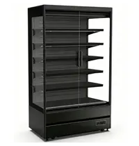 UNNICOOL Wandkoeling | LUCA 1.5 | Zwart | +1°C/+10°C | Geforceerd | Draaideuren | Wielen (Geremd) | 1500x740x2010(h)mm
