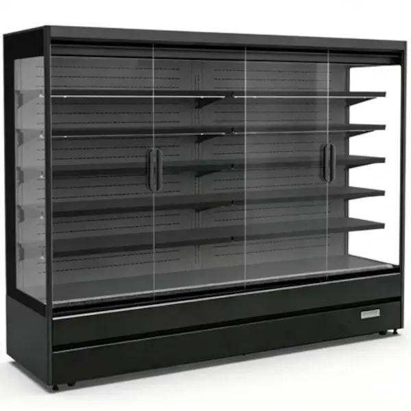 Wandkoeling | LUCA 2.5 | Zwart | +1°C/+10°C | Geforceerd | Draaideuren | Wielen (Geremd) | 2560x740x2010(h)mm
