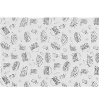 HENDI Vetvrij Papier | Foodprint | 500 Stuks | 350x250mm
