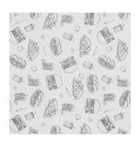 HENDI Vetvrij Papier | Foodprint | 500 Stuks | 305x305mm
