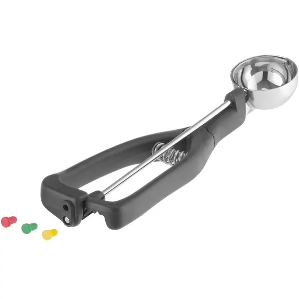 IJsportioneerlepel | RVS | Bol | Ø49mm | Linkshandig | Kunststof Greep | 1/30L