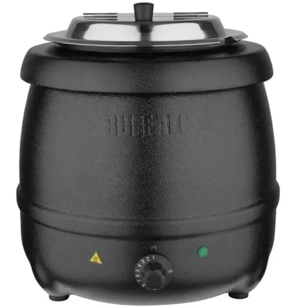 Soepketel zwart 10 liter |  36(h)x34,5(Ø)cm