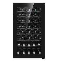 CombiSteel Wijnkoelkast | 130L (56x 75cl) | Zwart | 1 Zone | +5°C/+20°C | Statisch + Ventilator | 480x575x850(h)mm