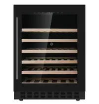 CombiSteel Wijnkoelkast | 145L (52x 75cl) | Zwart | 1 Zone | +5°C/+20°C | Geforceerd | Inbouwbaar | 595x575x820(h)mm