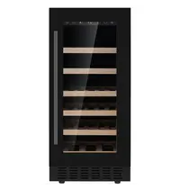 CombiSteel Wijnkoelkast | 85L (31x 75cl) | Zwart | 1 Zone | +5°C/+20°C | Geforceerd | Inbouwbaar | 380x575x820(h)mm