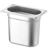 HENDI GN-Bak | BudgetLine | RVS | 1/9 GN | Hoogte 150mm | 176x108x150(h)mm