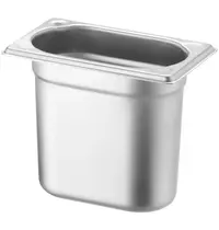 HENDI GN-Bak | KitchenLine | RVS | 1/9 GN | Hoogte 150mm | 176x108x150(h)mm