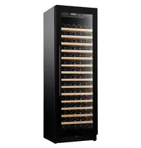 CombiSteel Wijnkoelkast | 325L (106x 75cl) | Zwart | 1 Zone | +5°C/+20°C | Geforceerd | Inbouwbaar | 595x570x1790(h)mm