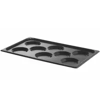 HENDI Ei-/Omeletbakplaat | CONVECTOMAT | RVS (Antiaanbaklaag) | 1/1 GN | 530x325x26(h)mm