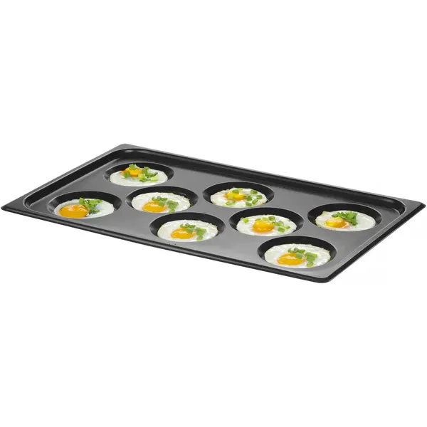 Ei-/Omeletbakplaat | CONVECTOMAT | RVS (Antiaanbaklaag) | 1/1 GN | 530x325x26(h)mm