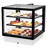 SAYL Drop-In Koelvitrine | INTEGRA | Zwart | +2°C/+6°C | Geforceerd | 3 Niveaus | Touchscreen | Losse Koelunit (Inbouw) | 600x600x515/630(h)mm 