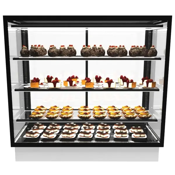 Drop-In Koelvitrine | INTEGRA | Zwart | +2°C/+6°C | Geforceerd | 4 Niveaus | Touchscreen | Losse Koelunit (Inbouw) | 1000x600x815/930(h)mm