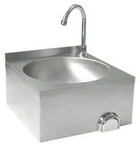 HENDI Handwasbak | RVS | Kniebediening (Zelfsluitend) | 400x428x406(h)mm