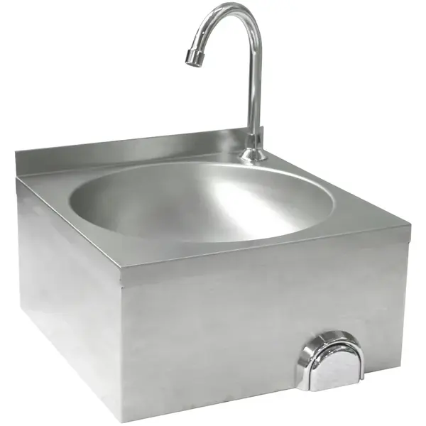 Handwasbak | RVS | Kniebediening (Zelfsluitend) | 400x428x406(h)mm
